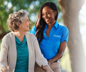 Caregiver and Female Senior